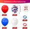60pcs Red, White & Blue Balloons – 12” Patriotic Latex Balloons with Confetti for 4th of July, Independence Day, Memorial Day & Party Decorations